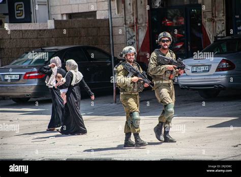 Nablus Pal Stina August Israelische Streitkr Fte Verst Rken