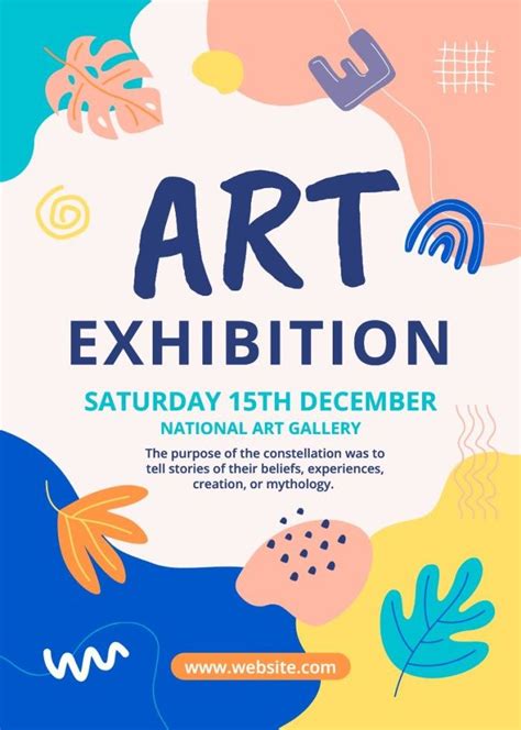 Free Hand Drawn Art Gallery Exhibition Poster Template Artofit