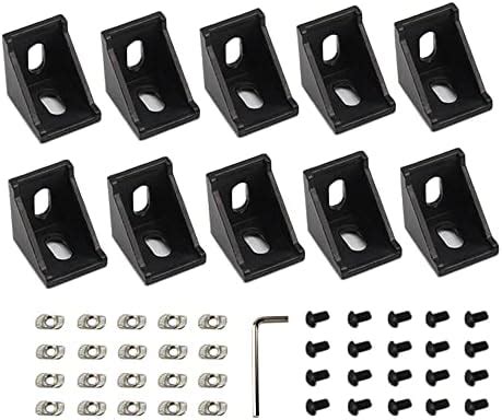 Amazon Zeberoxyz 10PCS 3030 Corner Bracket Black Right Angle With