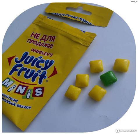Жевательная резинка Juicy Fruit Minis - «Juicy Fruit Minis одно ...