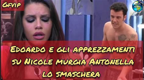 GFVip Edoardo Donnamaria Gli Apprezzamenti Su Nicole Murgia Antonella