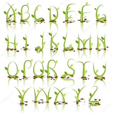 Fontes Em Letras Plantas Pesquisa Google Hand Lettering Alphabet