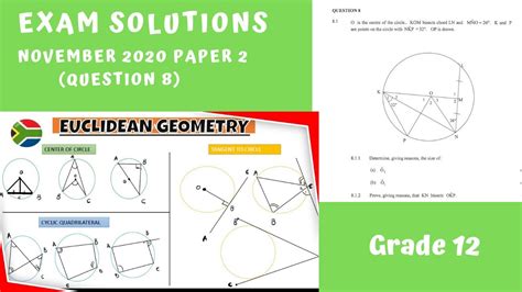 Euclidean Geometry Exam Solutions Grade Youtube