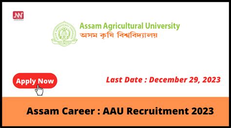 Assam Career AAU Recruitment 2023