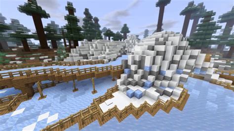 Snow Hill Ice Track A Minecraft Ice Boat Racing Map Youtube