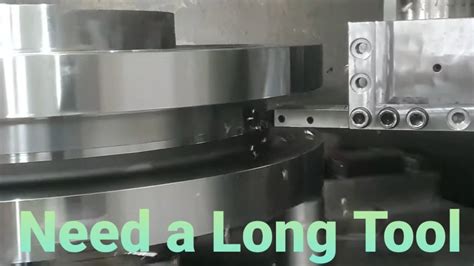 85mm Deep Groove Machining Cnc Lathe Vertical Lathe Turning Youtube