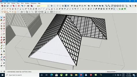 Hướng dẫn cách vẽ mái nhà trong sketchup từ căn bản đến chuyên nghiệp