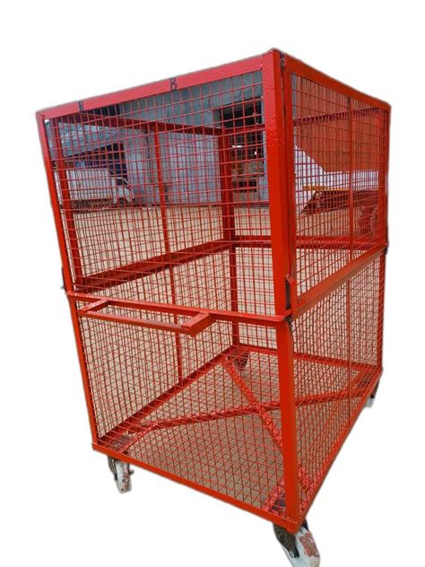 Mild Steel Cage Trolley Loading Capacity Kg At Rs In Noida