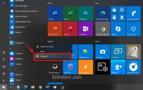 Cara Uninstall Aplikasi Di Komputer Atau Laptop Windows