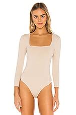 Free People Truth Or Square Bodysuit In Nude REVOLVE