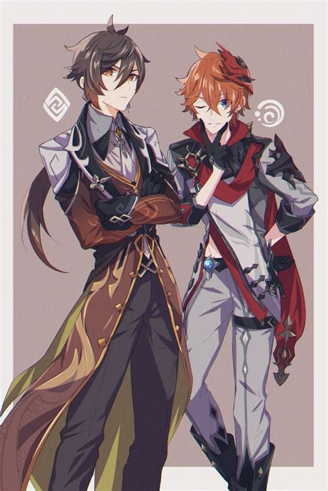Genshin Impact Zhongli Childe Anime Guys Impact Character Art