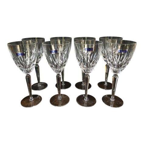 Waterford Crystal Marquis White Wine Glasses Set Of 8 Chairish