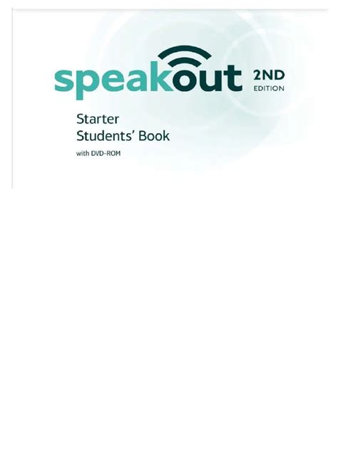Speak Out Starter | PDF