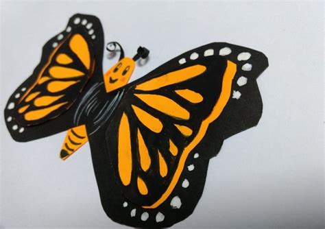 Construction Paper Crafts Diy Paper Butterfly 14 Step Pictures