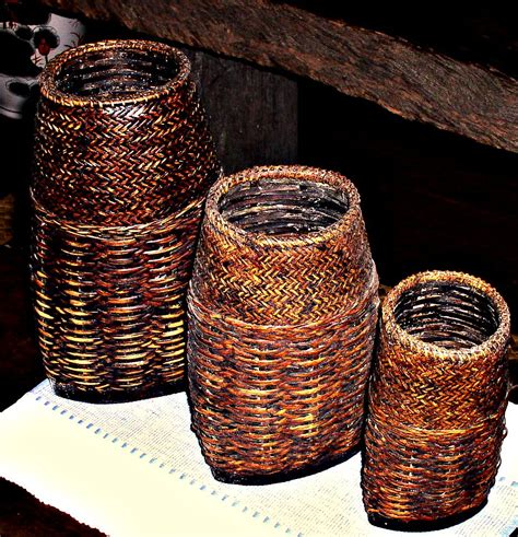 Manobo Baskets In Lanuza Mayors House P3150131 Richard Parker Flickr