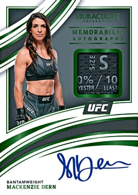 Panini Immaculate Ufc Trading Cards Checklist