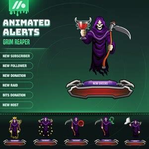 Grim Reaper Twitch Alert Premade Twitch Alert Stream Alerts For Twitch