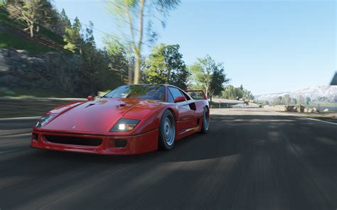 Fond d écran 1987 Ferrari F40 Forza Horizon 4 Voitures rouges jeux