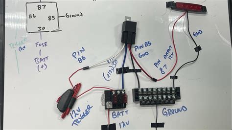 How To Wire 12v Automotive Relay With Positive Trigger Youtube