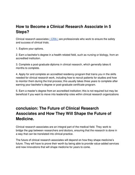 Ppt Why Become A Clinical Research Associate Cra Powerpoint Presentation Id 11800219