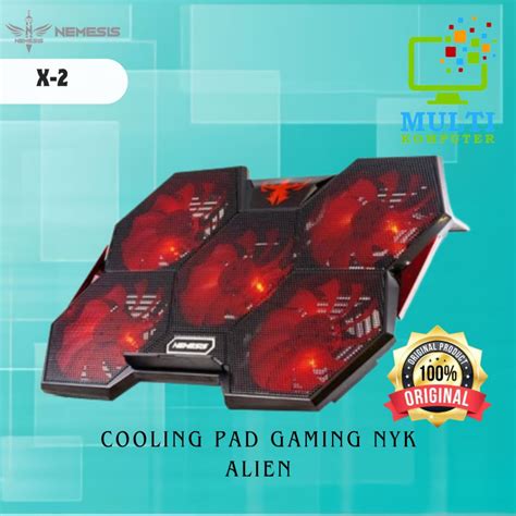 Jual Cooling Pad Gaming Nyk Alien X Kipas Pendingin Laptop Fan