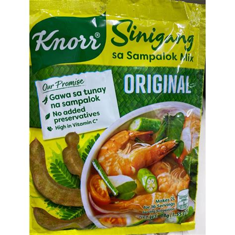 Knorr Sinigang Sa Sampalok Original Gabi 44g Shopee Philippines