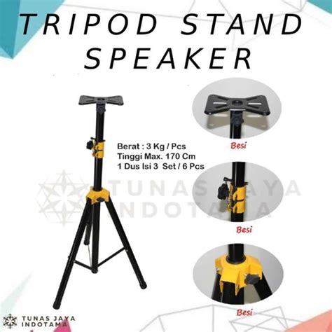 Jual Stand Tripod Speaker Full Besi High Quality Universal Di Seller