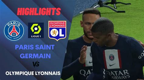 Paris Saint Germain Vs Olympique Lyonnais Ligue 1 EFootball 2023