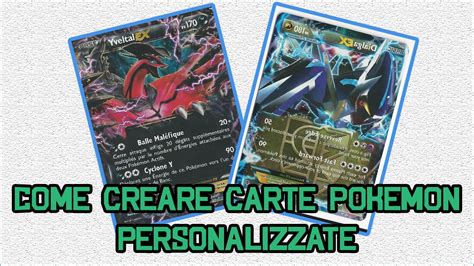 Come Creare Carte Pokemon Personalizzate Ita Youtube