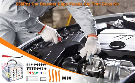 965Pcs Car Retainer Clips Plastic Car Trim Clips Kit, Car Bumper ...