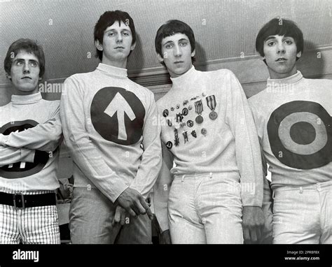 THE WHO UK Rock Group In 1965 From Left Roger Daltrey John Entwistle