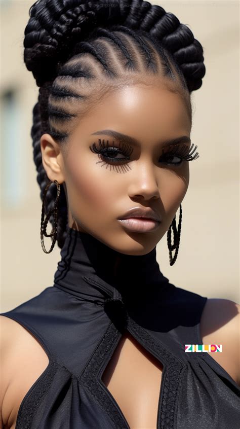 How Cute Is That Braided Hairstyles For Black Women Cornrows Artistic Hair Braids For Black