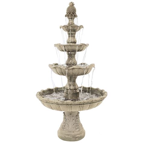 Buy Sunnydaze Grand Courtyard Outdoor Water Fountain Large 80 Inch