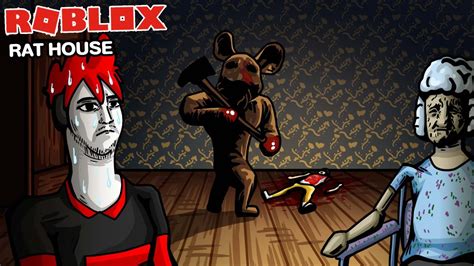 Roblox RAT HOUSE เนอเรอง เอาชวตรอดจาก ฆาตกรในชดหน