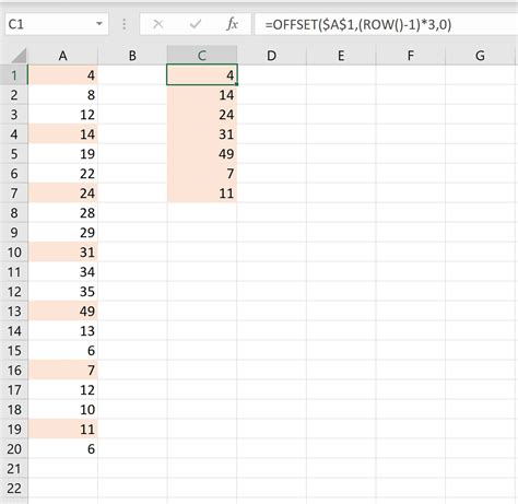 How To Select Every Nth Row In Excel With Example