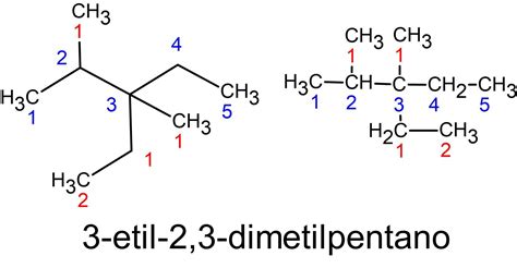 Estructura De 3 Etil 2 3 Dimetil Pentano Brainly Lat