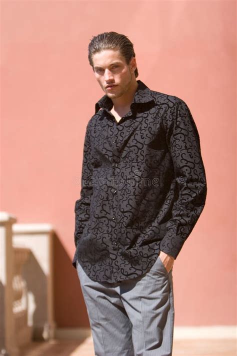 Handsome fashionable man stock photo. Image of athletic - 3810572