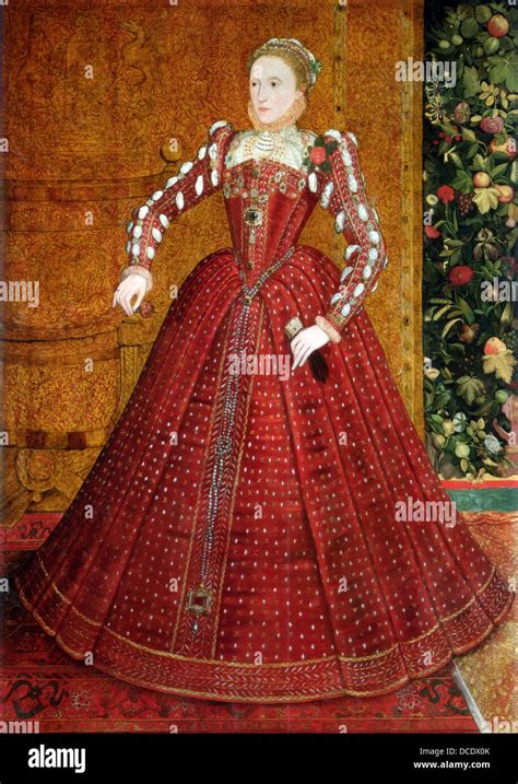 Portrait Queen Elizabeth 1563 Steven Hi Res Stock Photography And