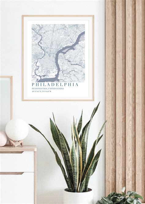 Philadelphia Map, Philadelphia Map Poster, Philadelphia Map Print ...