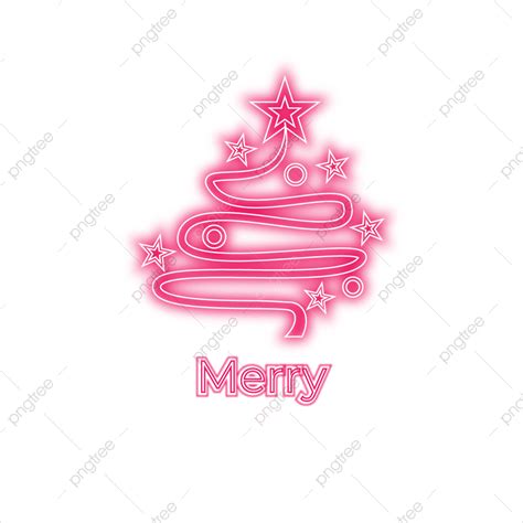 Neon Merry Christmas Vector Hd Png Images Hand Drawn Merry Christmas