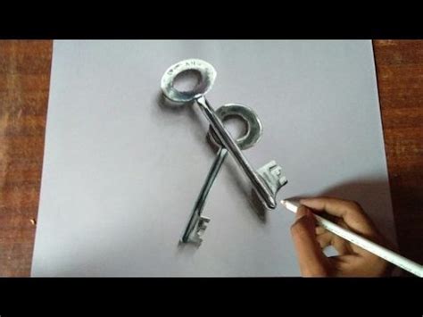 Realistic drawing of keys. | Realistic drawings, Realistic, Drawings