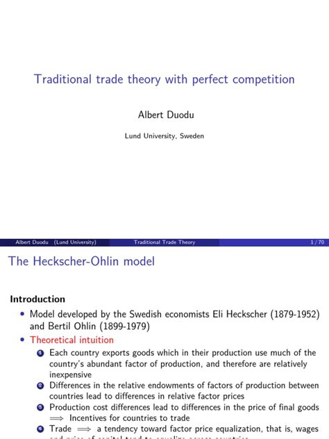 Heckscher-Ohlin Model | Download Free PDF | Comparative Advantage ...