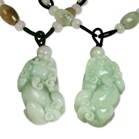 Natural Grade A Jadeite Jade Intricate Hand Carved Male And Female