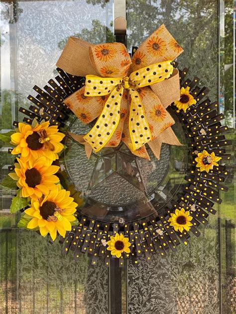 Clothespin Sunflower Wreath A Stunning Diy Project For 2023