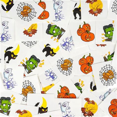 Kids Temporary Tattoos Halloween 144 Pk