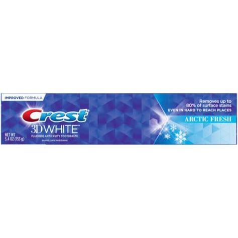 Crest 3D White Whitening Toothpaste Arctic Fresh 5 4 Oz Smiths Food