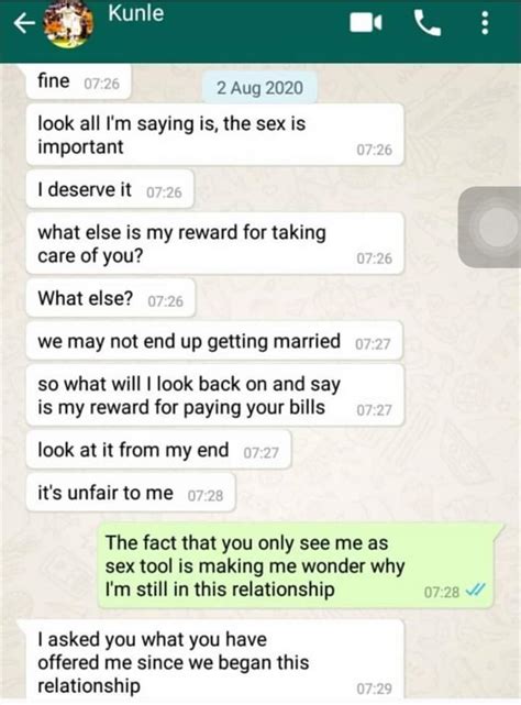 I Pay Your Bills What Do You Offer Aside Sex Guy Asks His GF SCREENSHOTS Romance Nigeria