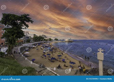 View Of The Famous Porto Da Barra Beach In Salvador Bahia Brazil