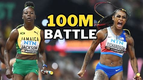 Sha Carri Richardson Vs Shericka Jackson Vs Elaine Thompson Herah The