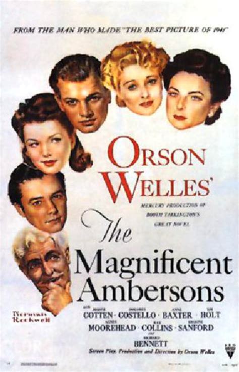 The Magnificent Ambersons Original 1942 U.S. One Sheet Movie Poster ...